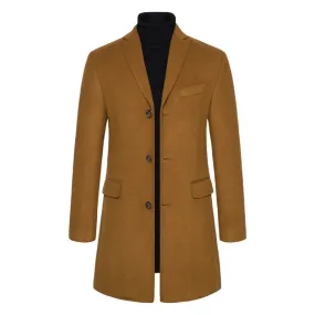 Franco Bianchi Business Woolen Overcoat