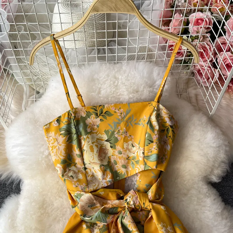 French Event Floral Slip Dress