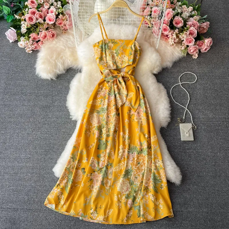 French Event Floral Slip Dress