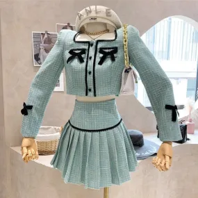 French Tweed Two Piece Set