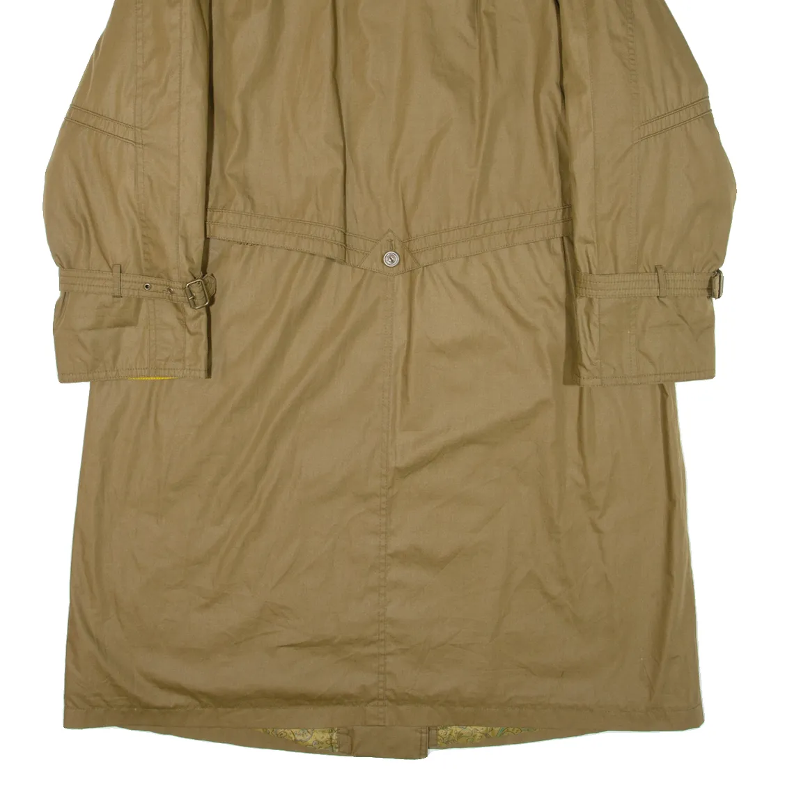 GOLDIX Quilted Lined Womens Overcoat Coat Green S