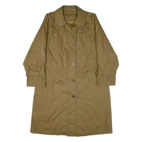 GOLDIX Quilted Lined Womens Overcoat Coat Green S