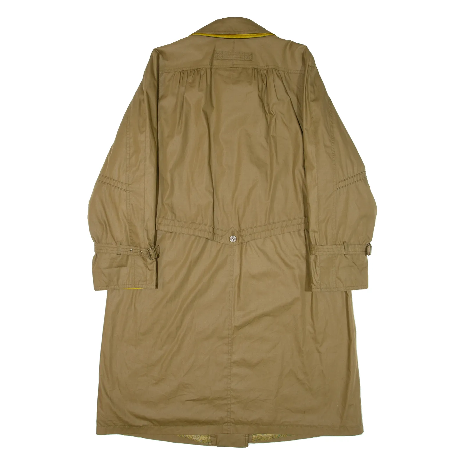 GOLDIX Quilted Lined Womens Overcoat Coat Green S