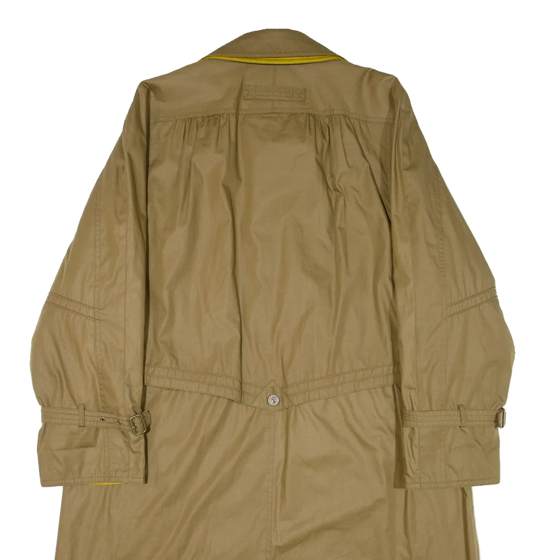 GOLDIX Quilted Lined Womens Overcoat Coat Green S