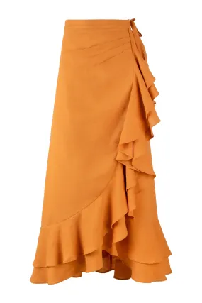 Golestan Ruffle Skirt - Canary