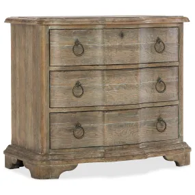 Hooker Furniture 5750-90016-MWD Boheme Bastogne Three-Drawer Nightstand