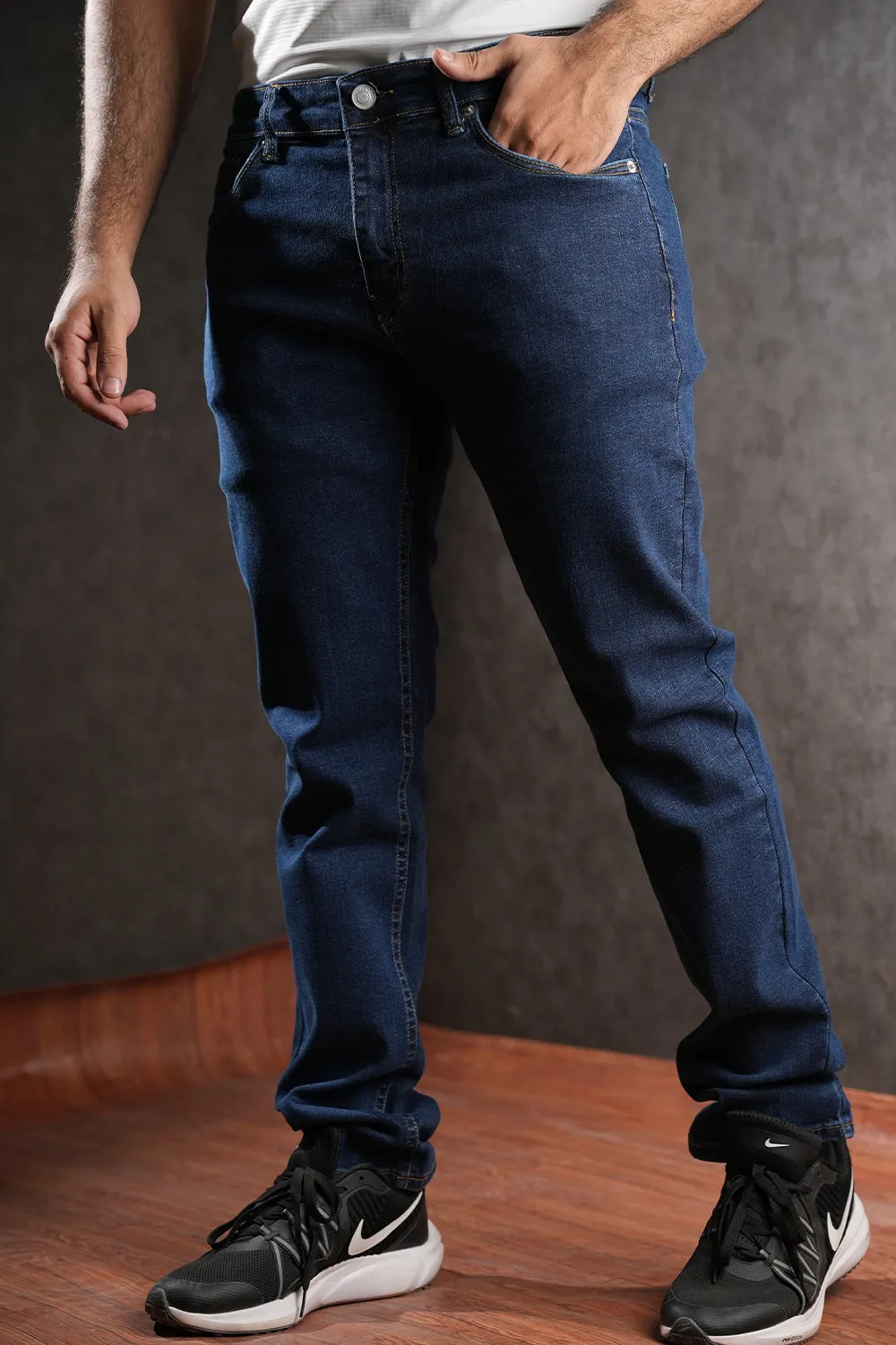 ITA Denim Navy Colour Jeans Regular Fit - 1125016