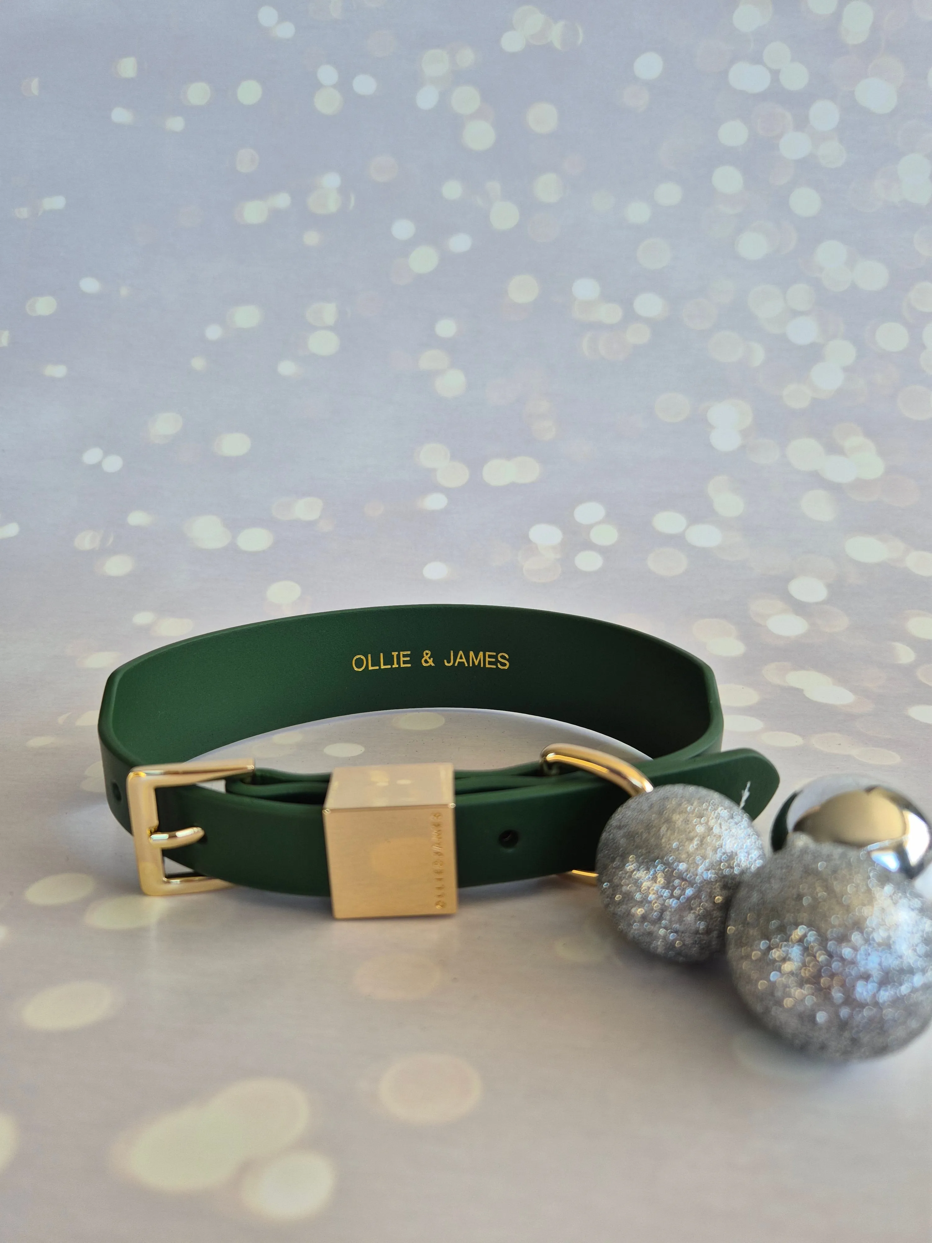 Italian Leather Dog Collar Seconds – Forest