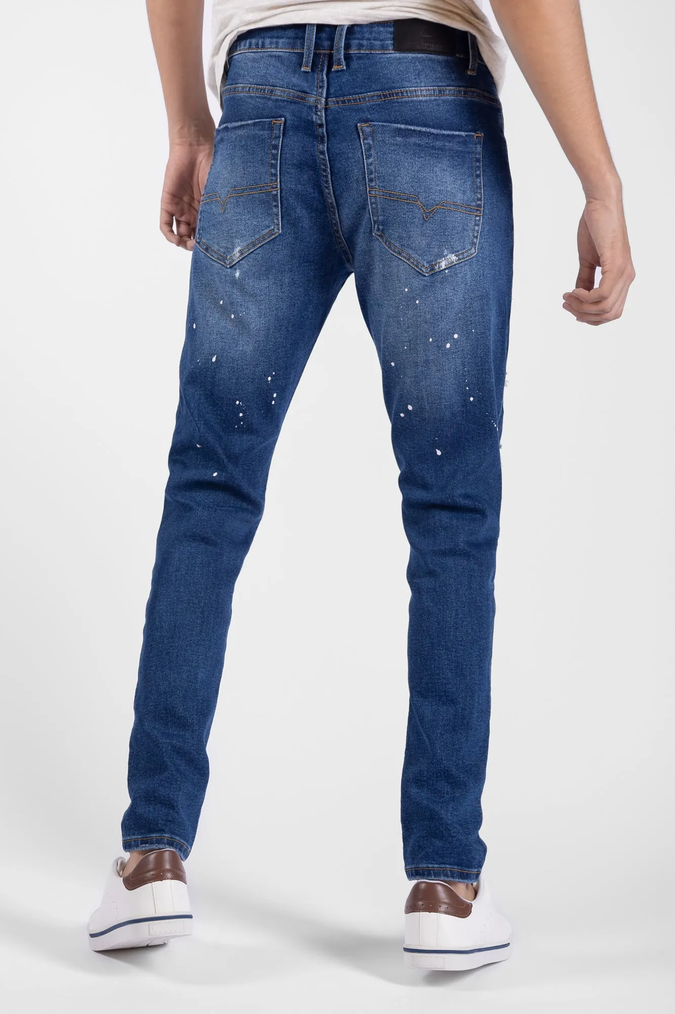 Jean Skinny Fit con desgaste