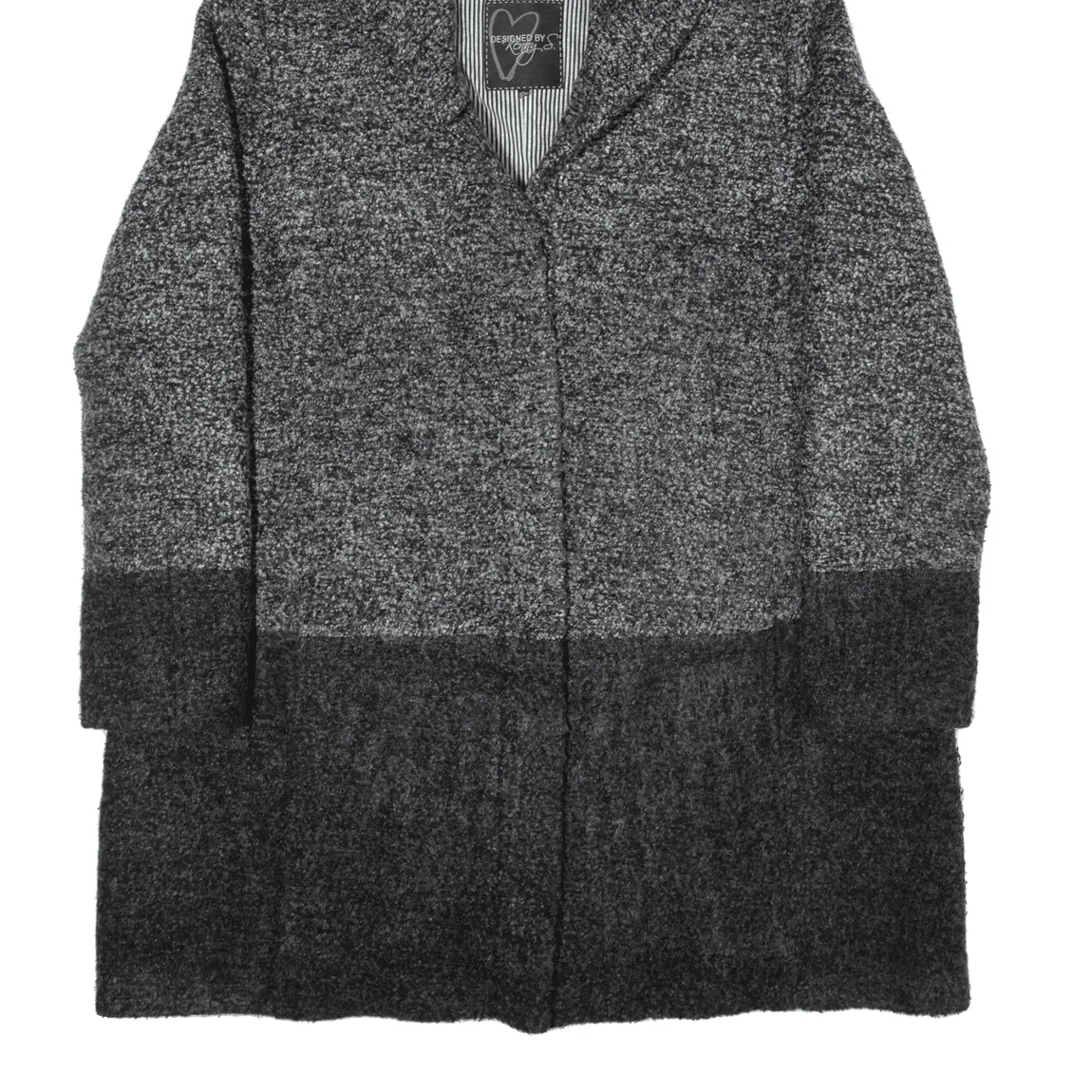 KENNY S Overcoat Gilet Grey Womens L