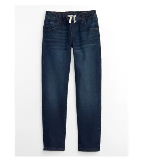 Kids Slim Pull-On Jeans With Washwell Dark Wash