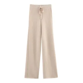 Knitted High Waist Sweatpants