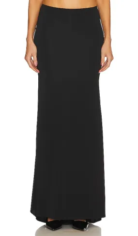L'Academie Kiernan Maxi Skirt in Black