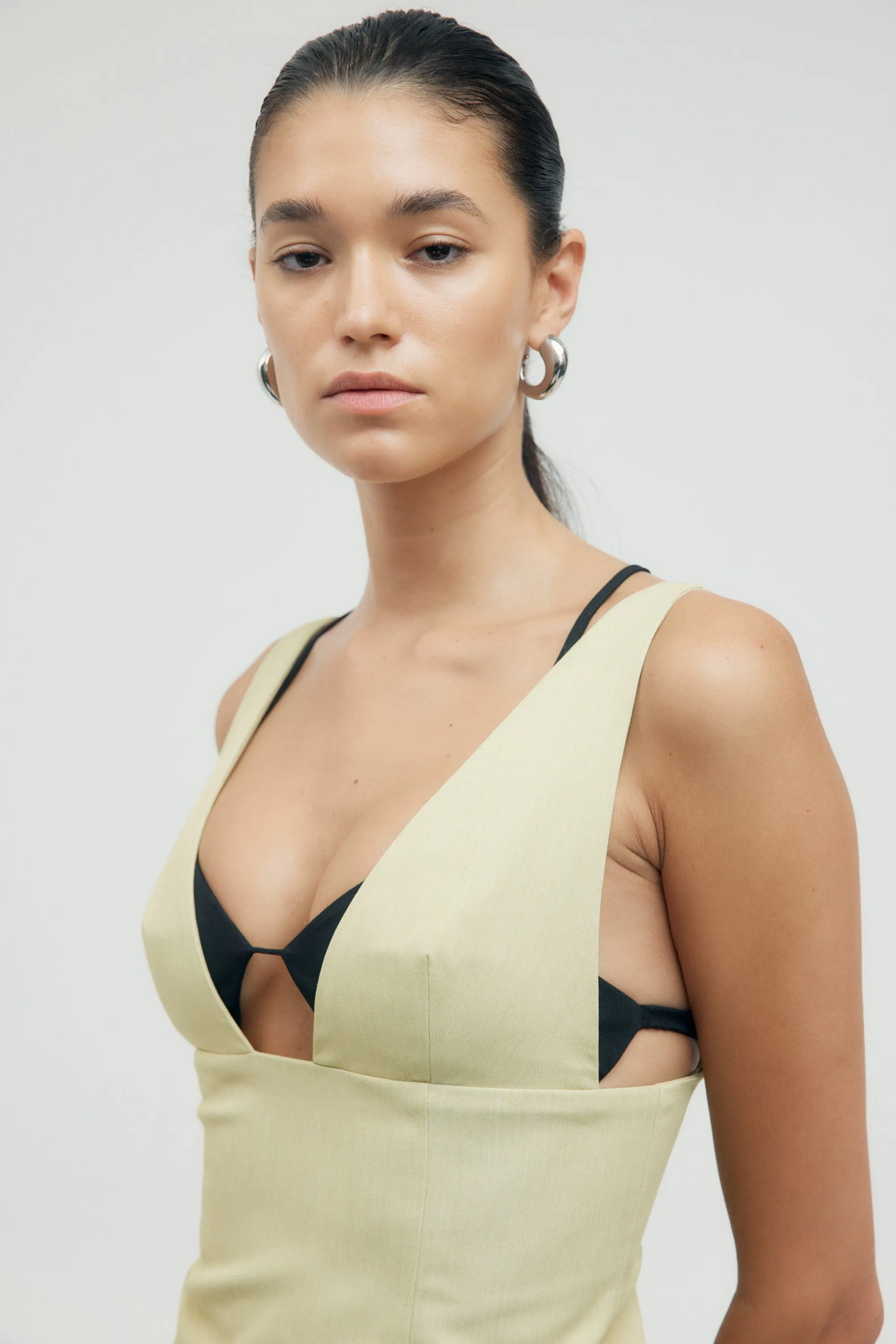 LAYERED CAMISOLE | PALM & BLACK