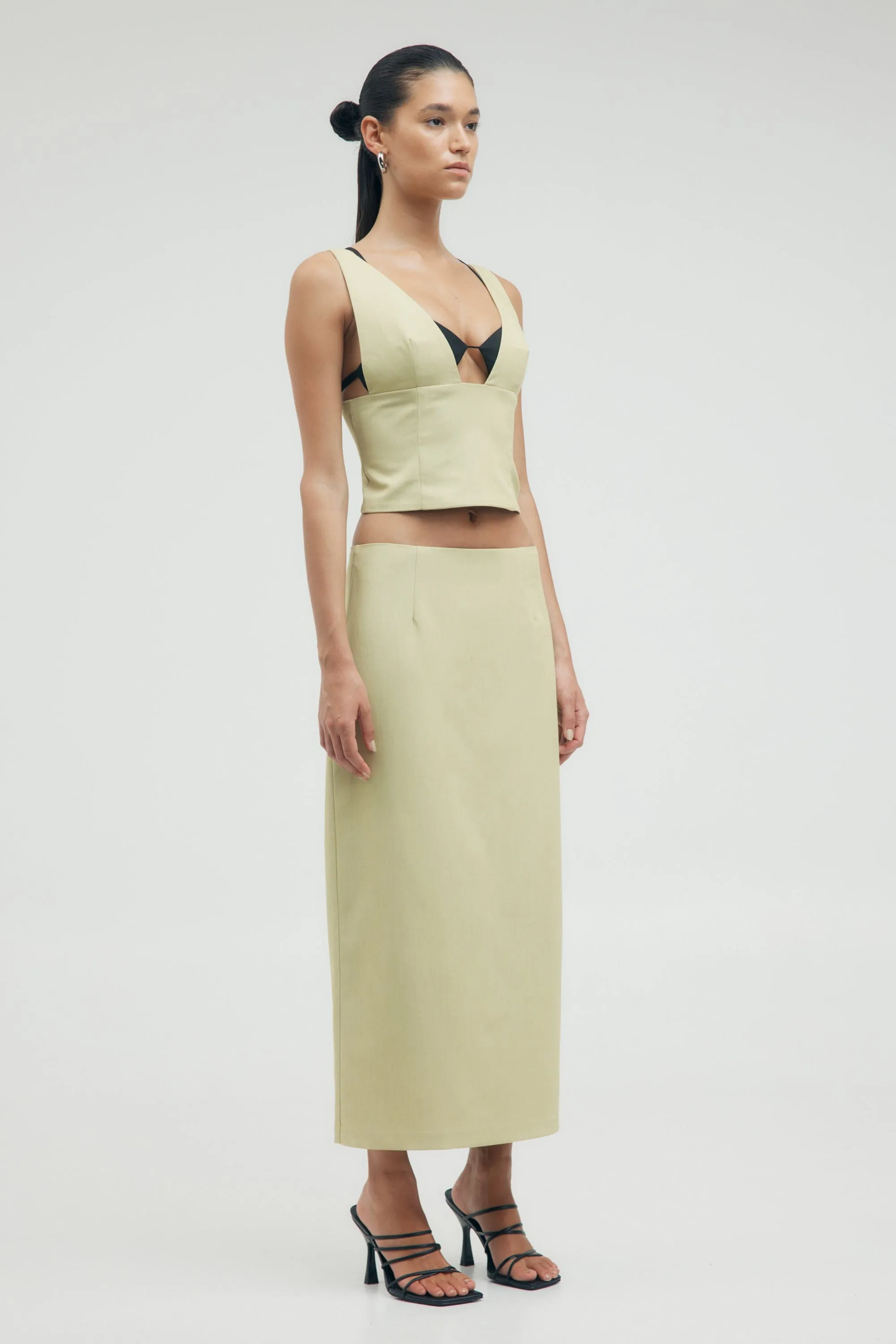 LAYERED CAMISOLE | PALM & BLACK