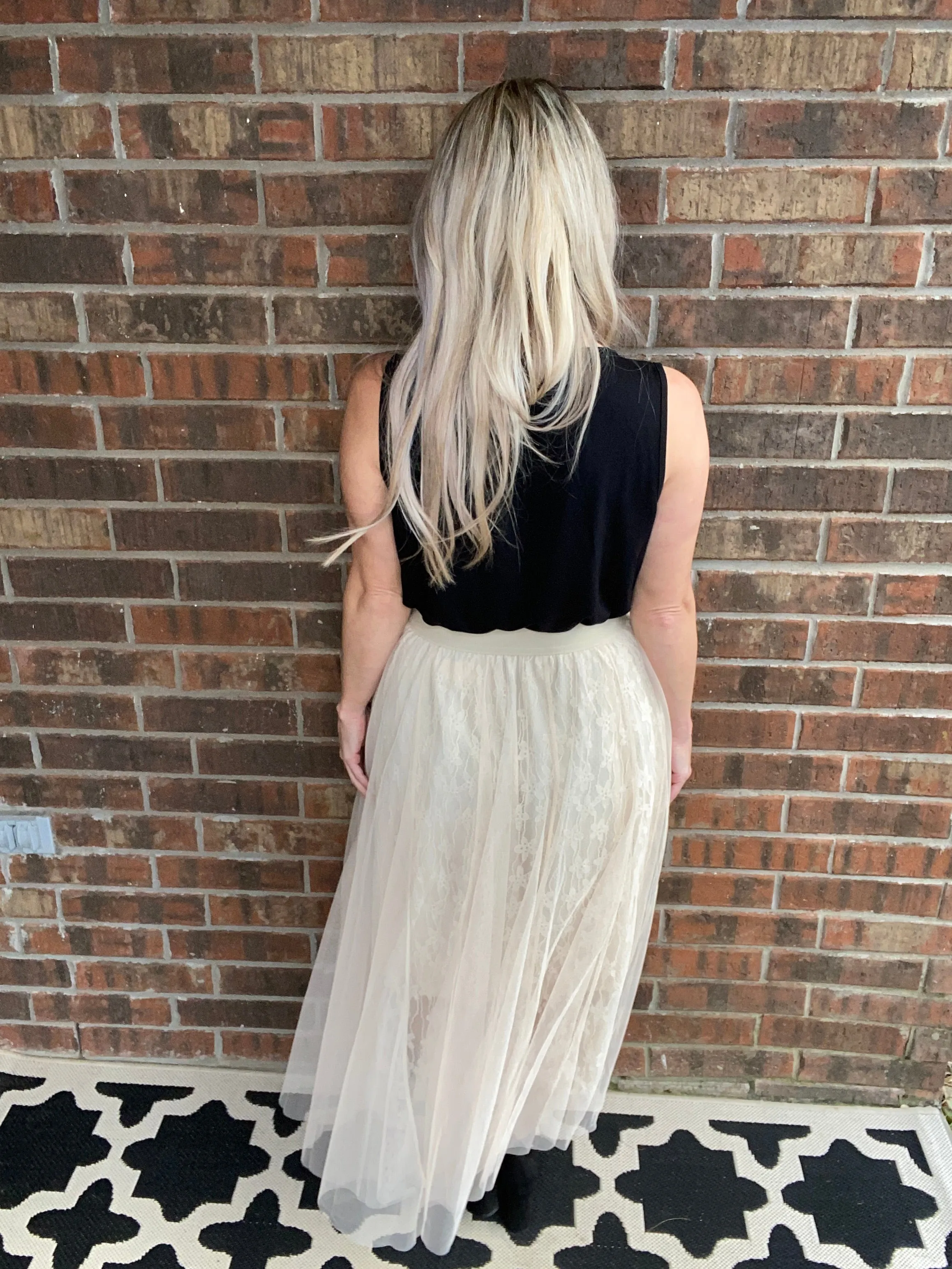 Layered In Lace Skirt