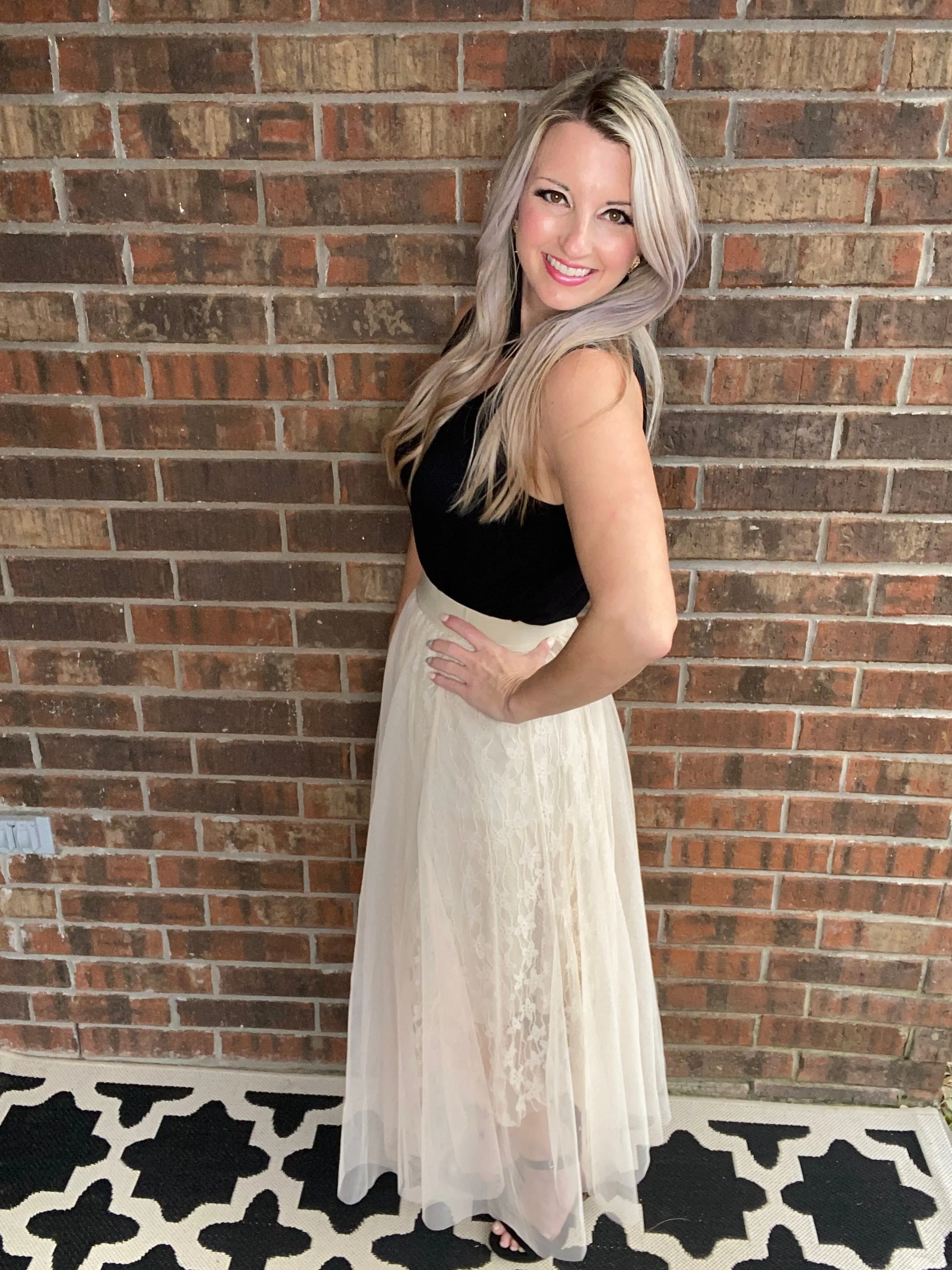 Layered In Lace Skirt