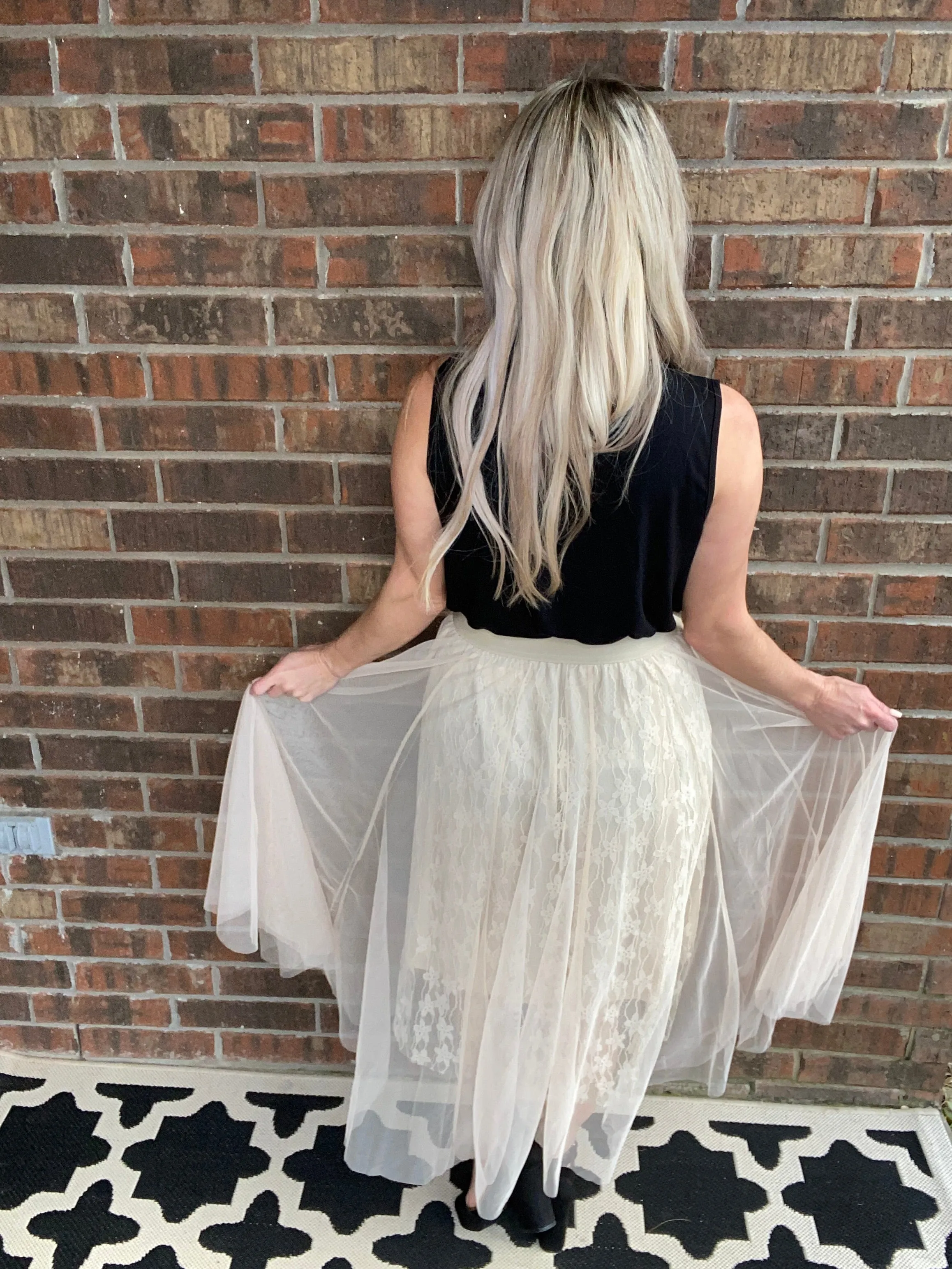 Layered In Lace Skirt