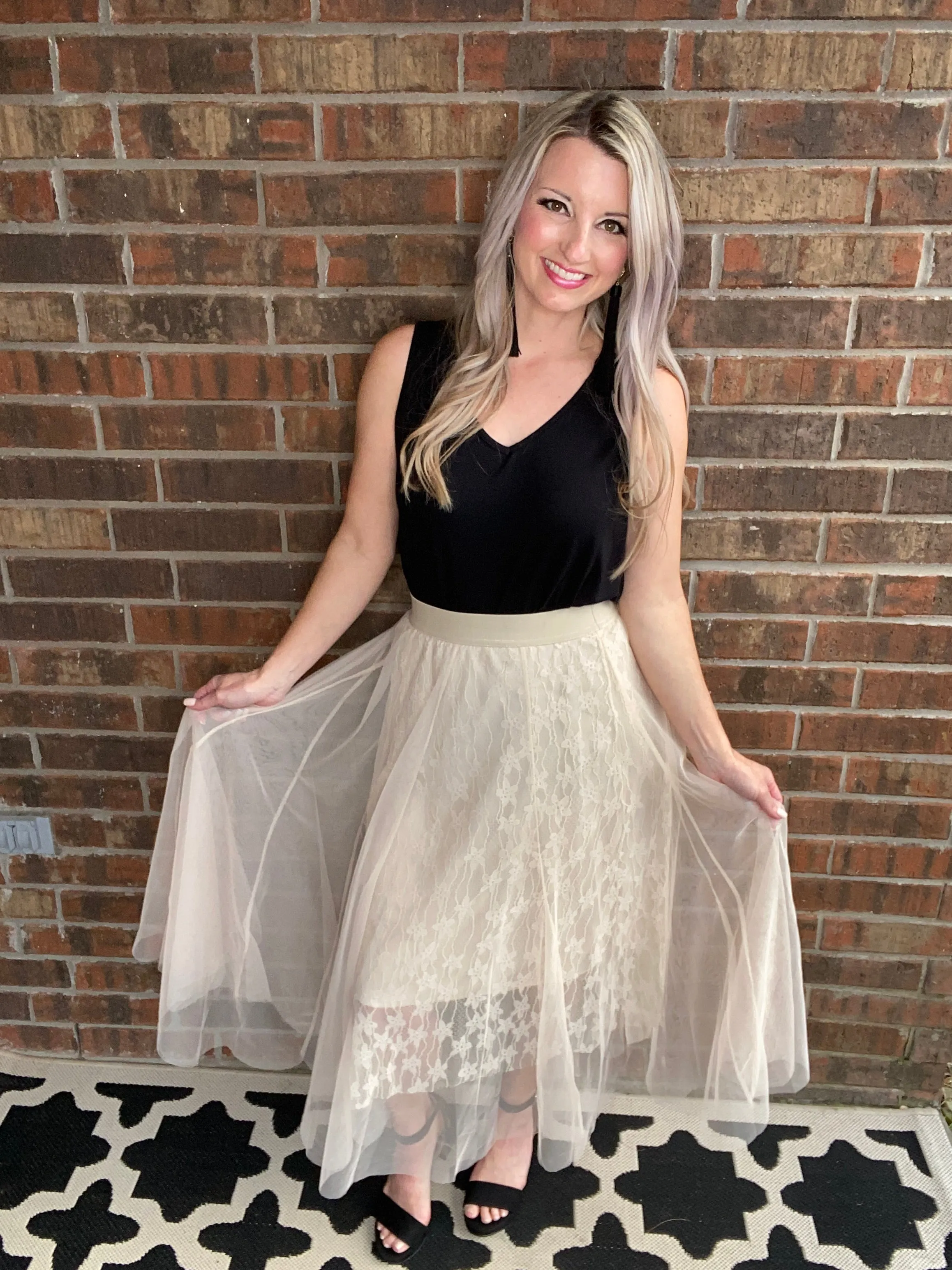 Layered In Lace Skirt