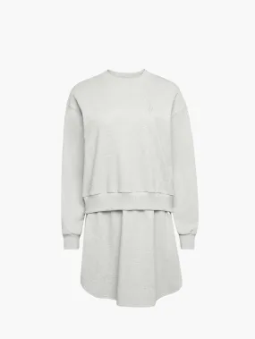 LAYERED SWEATSHIRT DRESS
