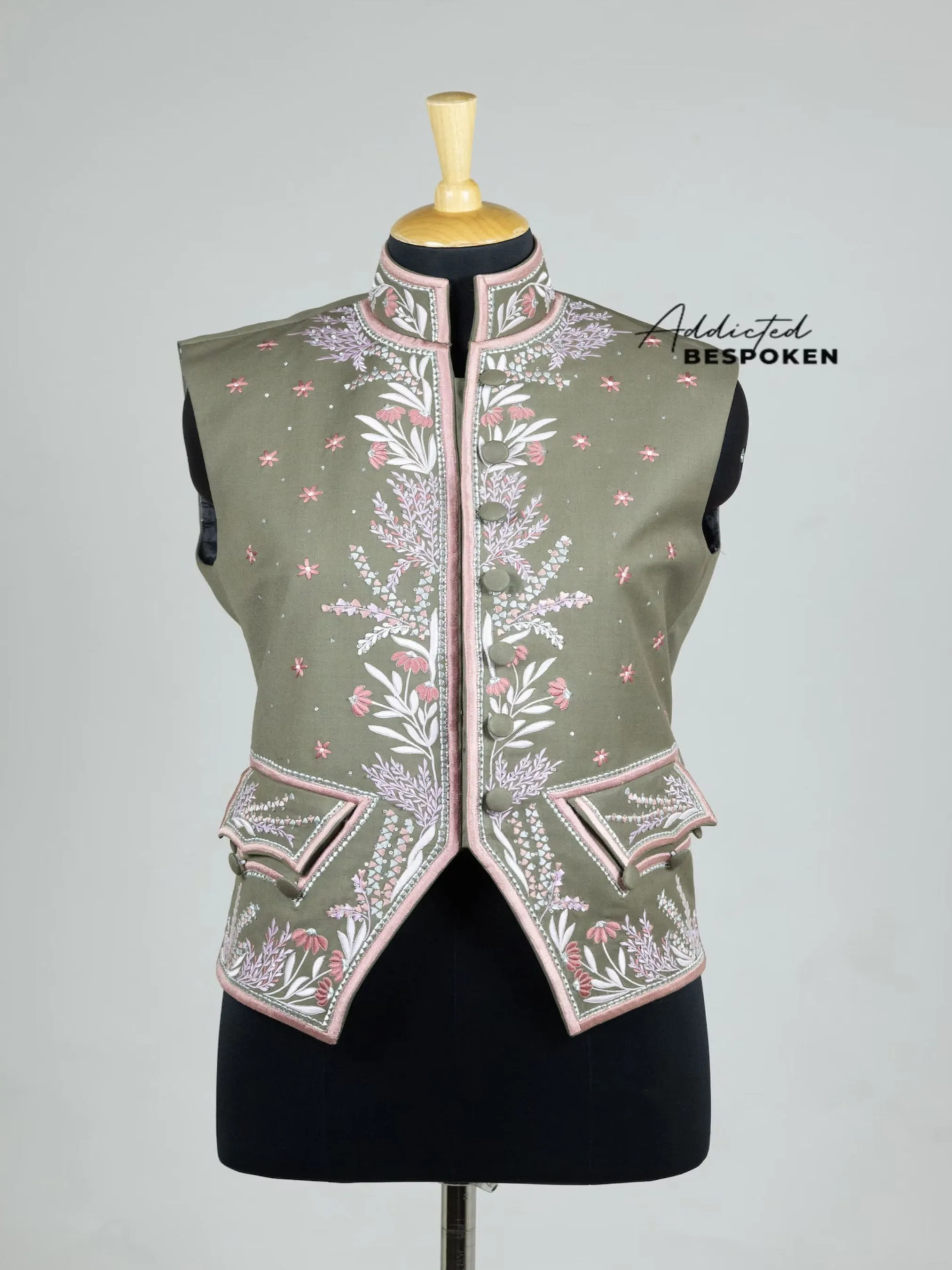 Luxurious Floral Couture Suit