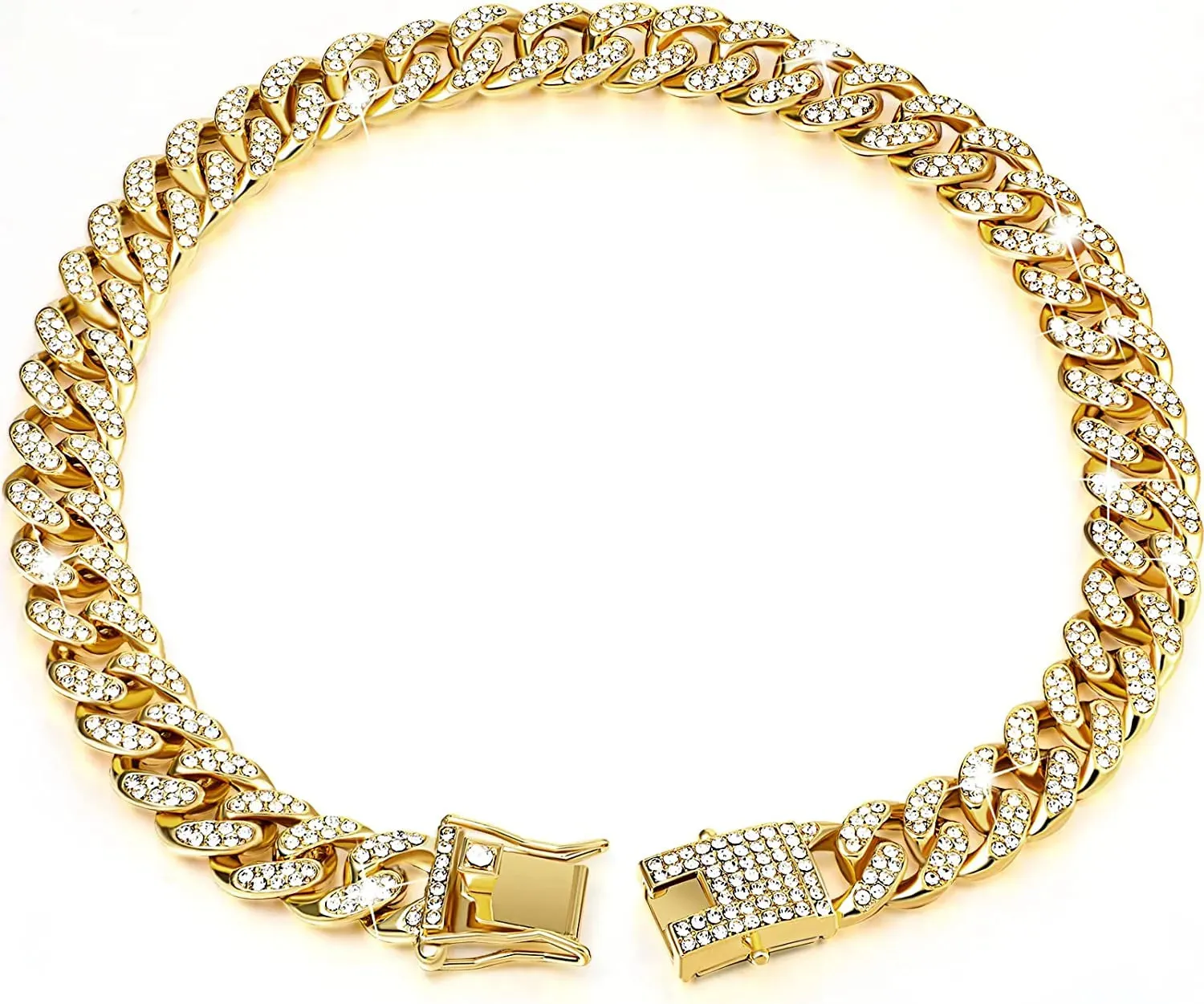 Luxury Gold Dog Chain Collar - Add Elegance and Style to Your Pet's Look