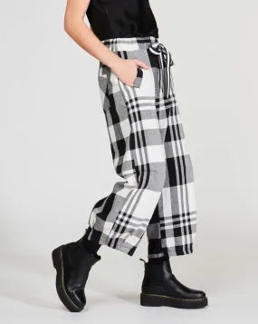 Madras Plaid Drawstring Sweatpant