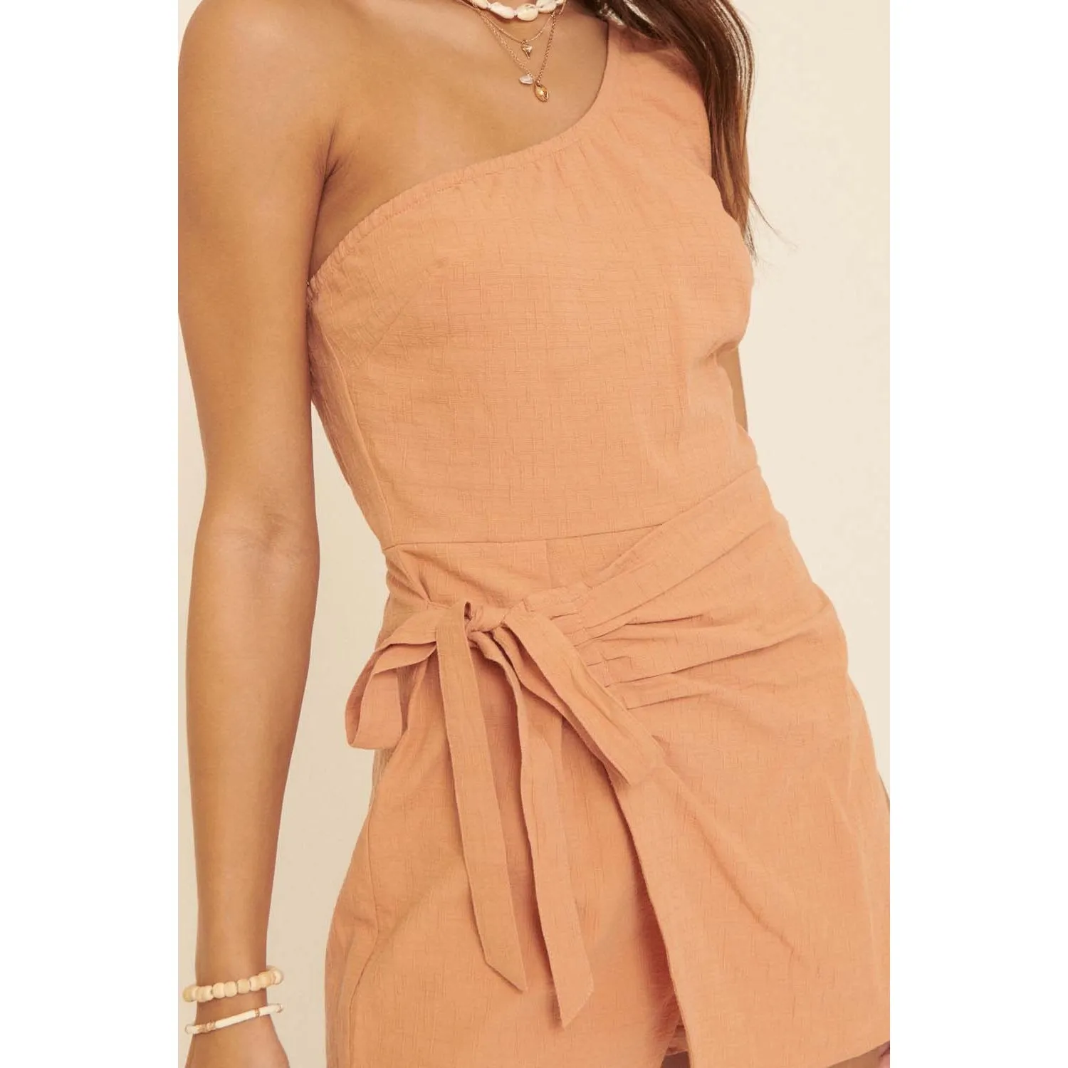 Malia One Shoulder Skort Romper