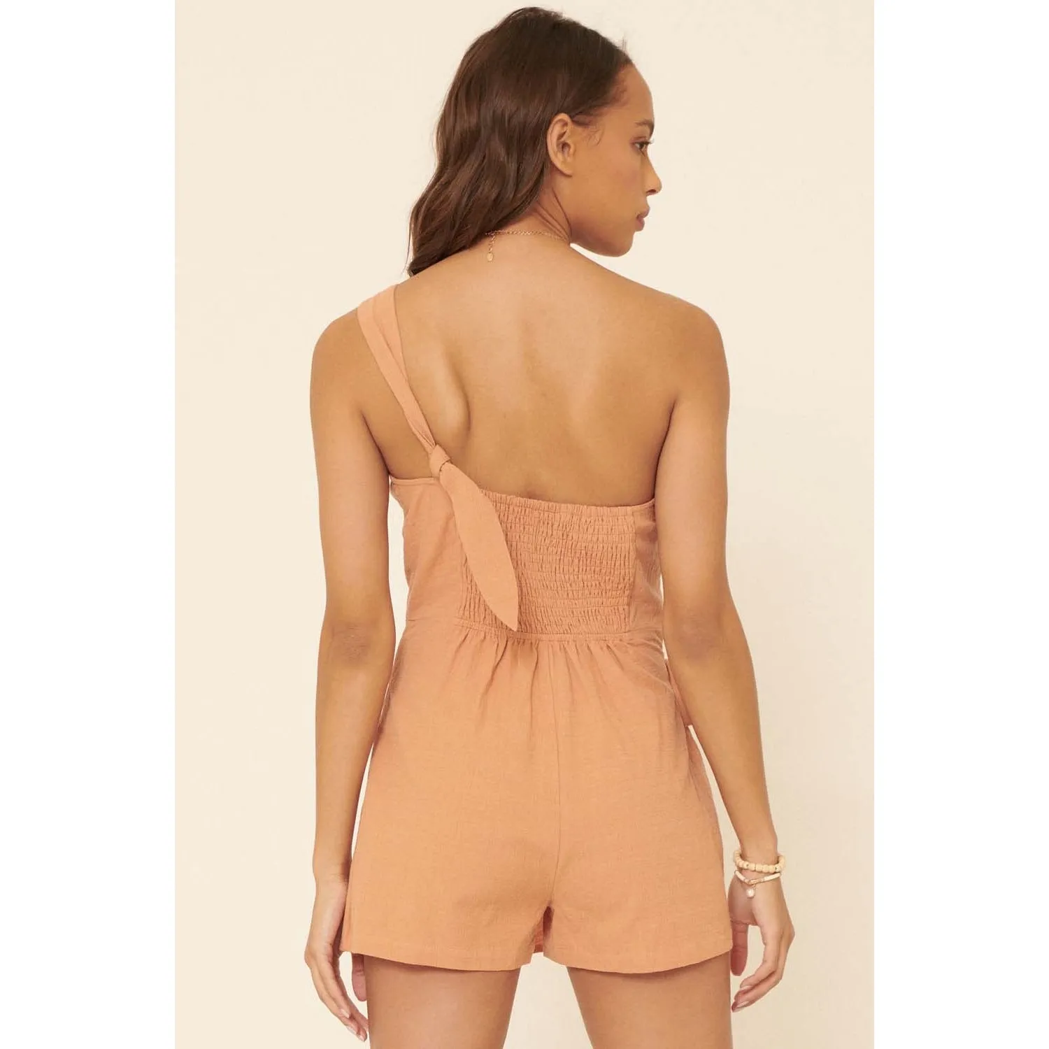 Malia One Shoulder Skort Romper