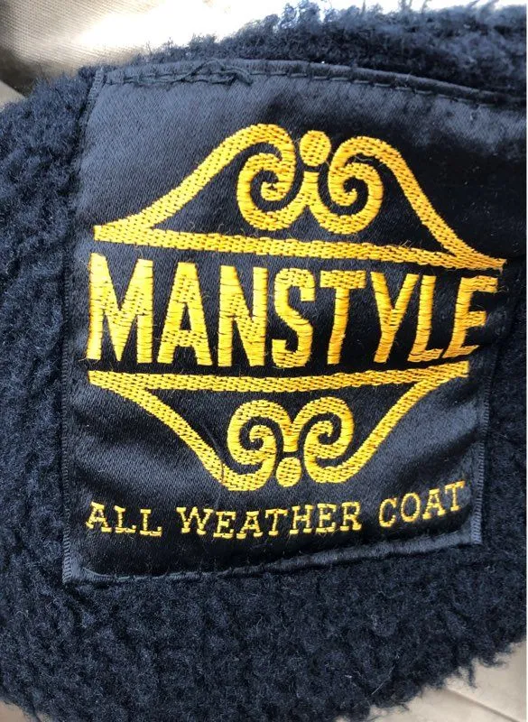Manstyle Koratron Men's Tan All-Weather Overcoat