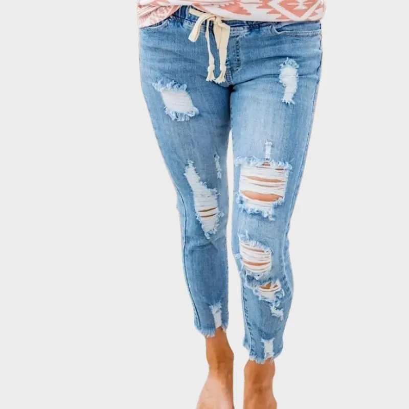 MAR- Mångsidiga skinny jeans i denim