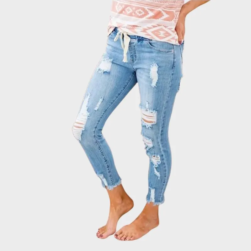 MAR- Mångsidiga skinny jeans i denim