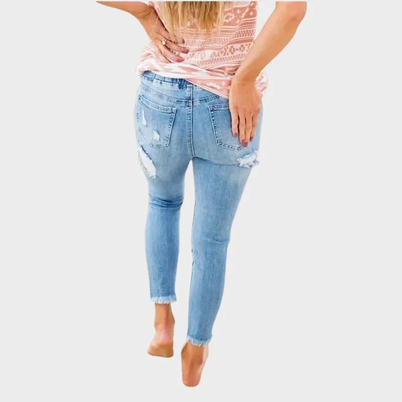 MAR- Mångsidiga skinny jeans i denim