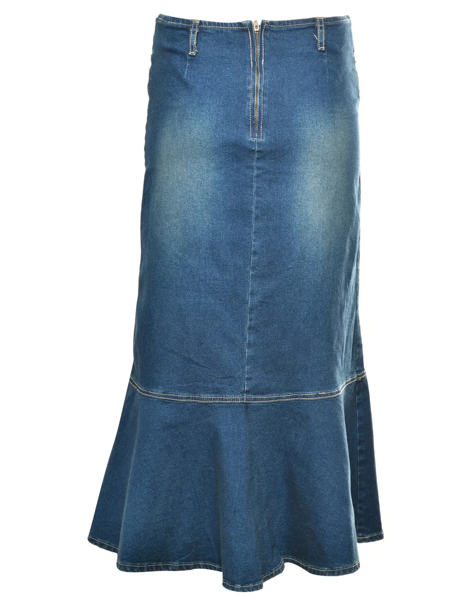 Maxi Denim Skirt - M