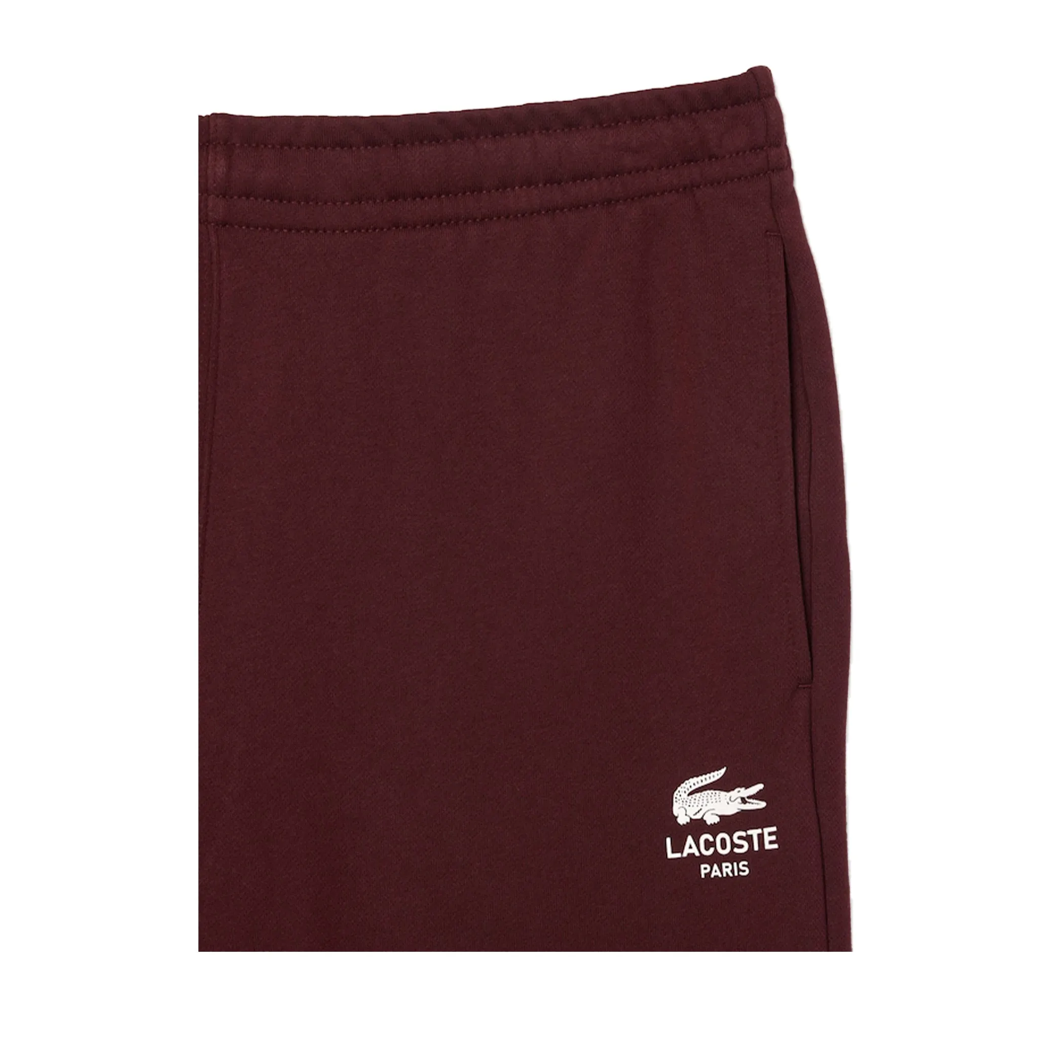 Men's Lacoste Tapered Leg Fleece Trackpants - Bordeaux Dark
