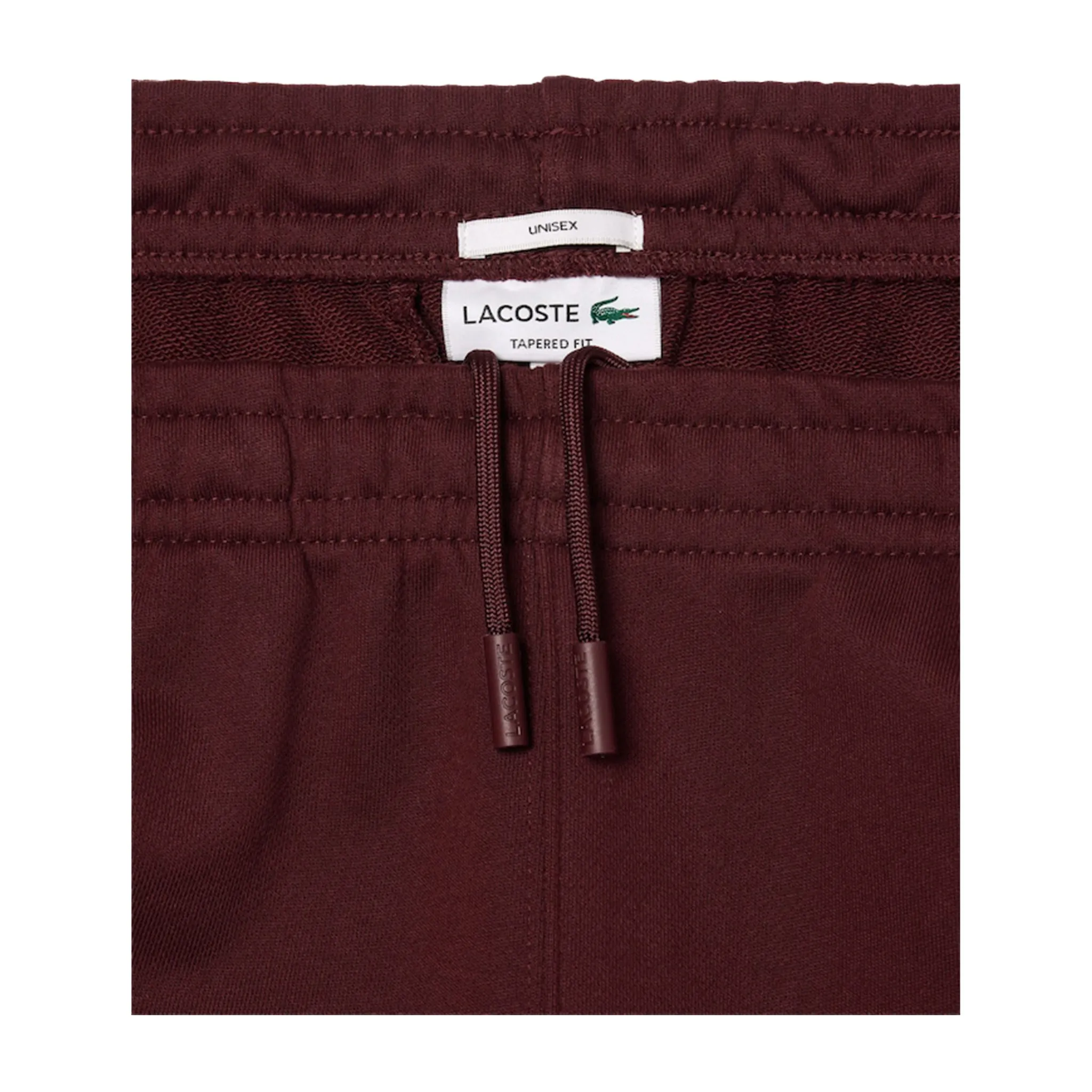 Men's Lacoste Tapered Leg Fleece Trackpants - Bordeaux Dark