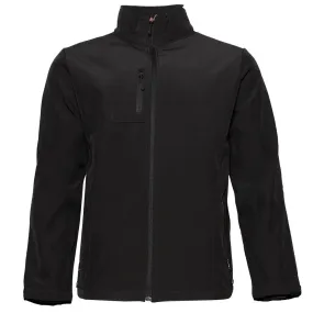 Mens Zipper Water Resistant Jacket Black Fleece Lining Zip Pockets Polyester