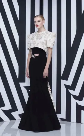 Mermaid Dress with Overcoat
