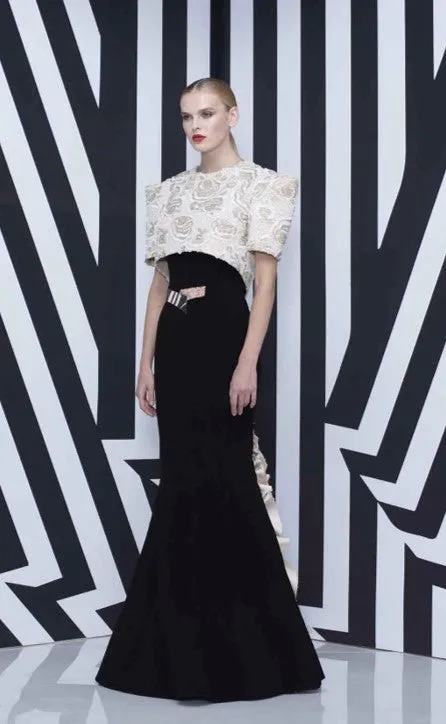 Mermaid Dress with Overcoat
