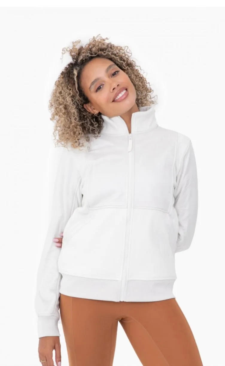 Mono b Textured Fleece Jacket