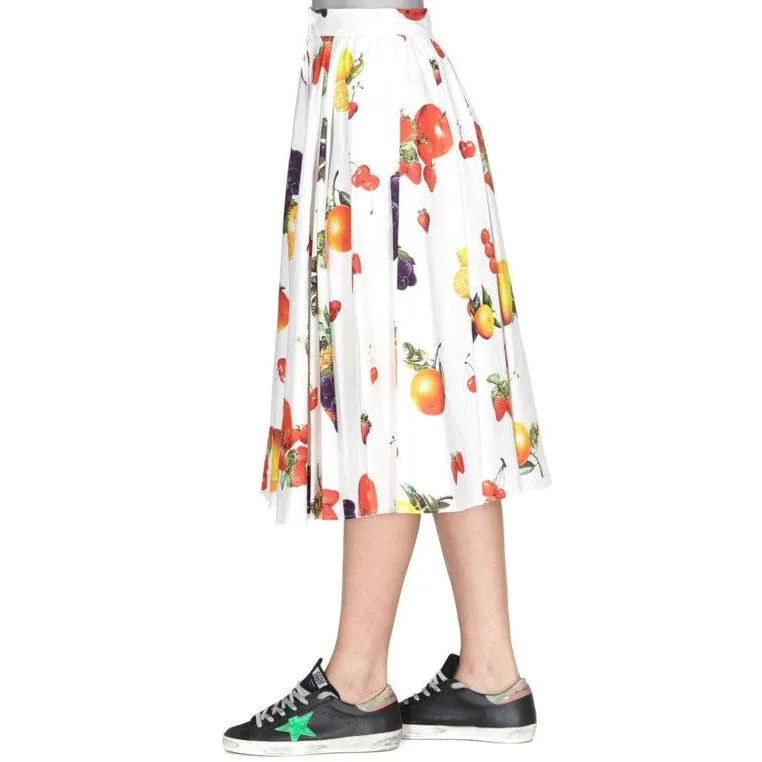 MSGM Fruit Print Midiskirt