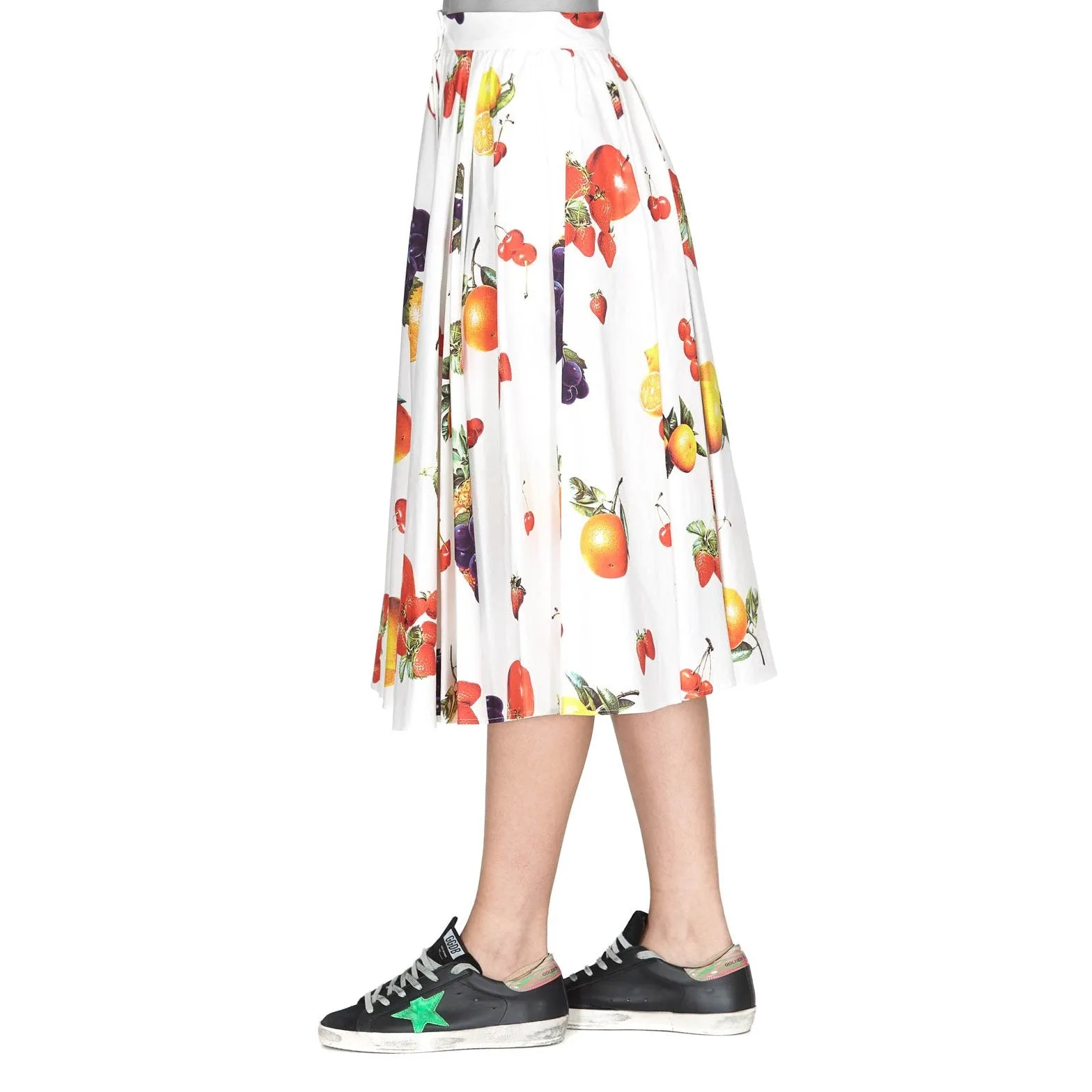 MSGM Fruit Print Midiskirt