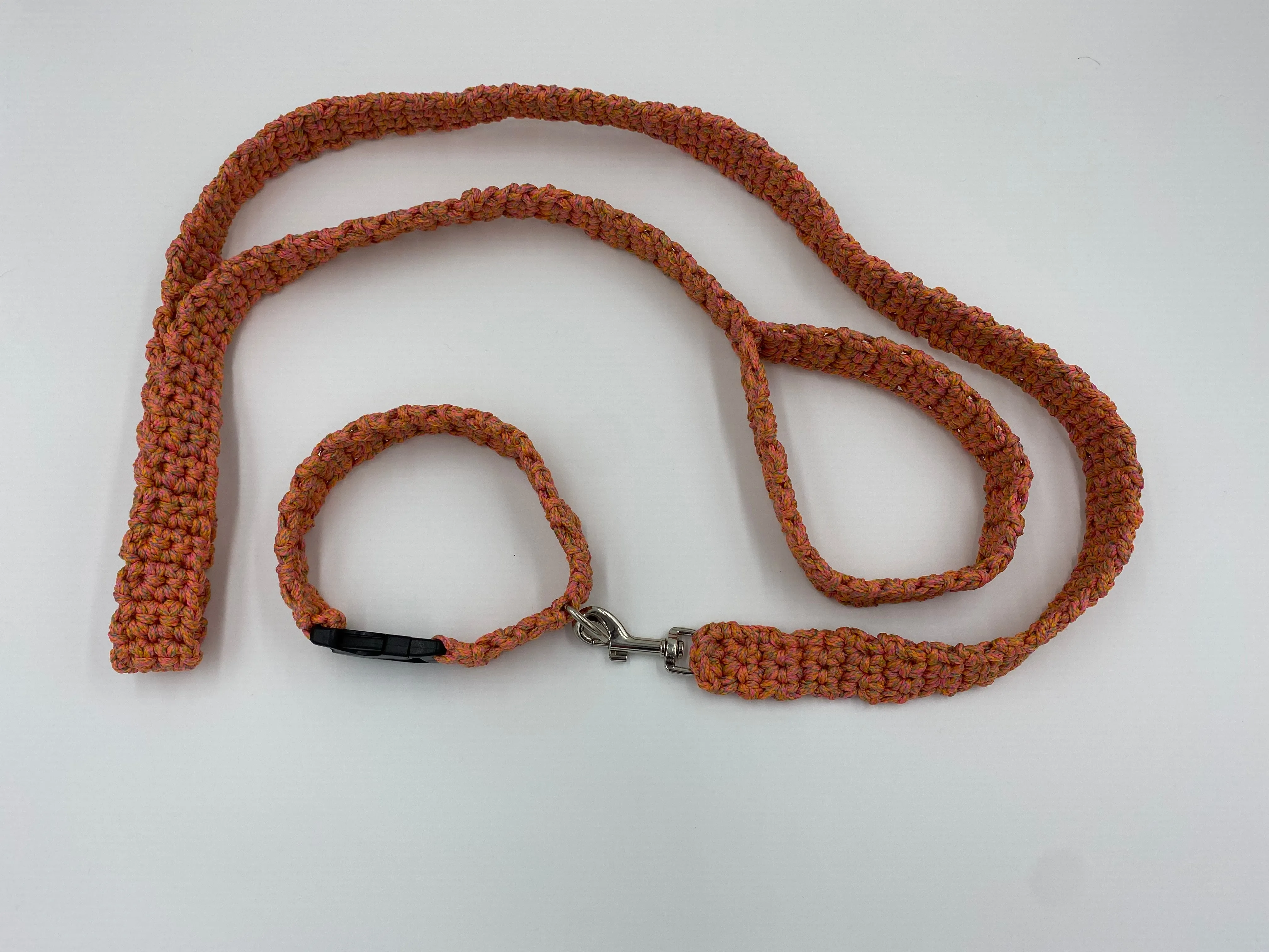 Neon Dog Collar and Leash Set