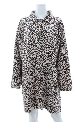 Norma Kamali Leopard Printed Overcoat