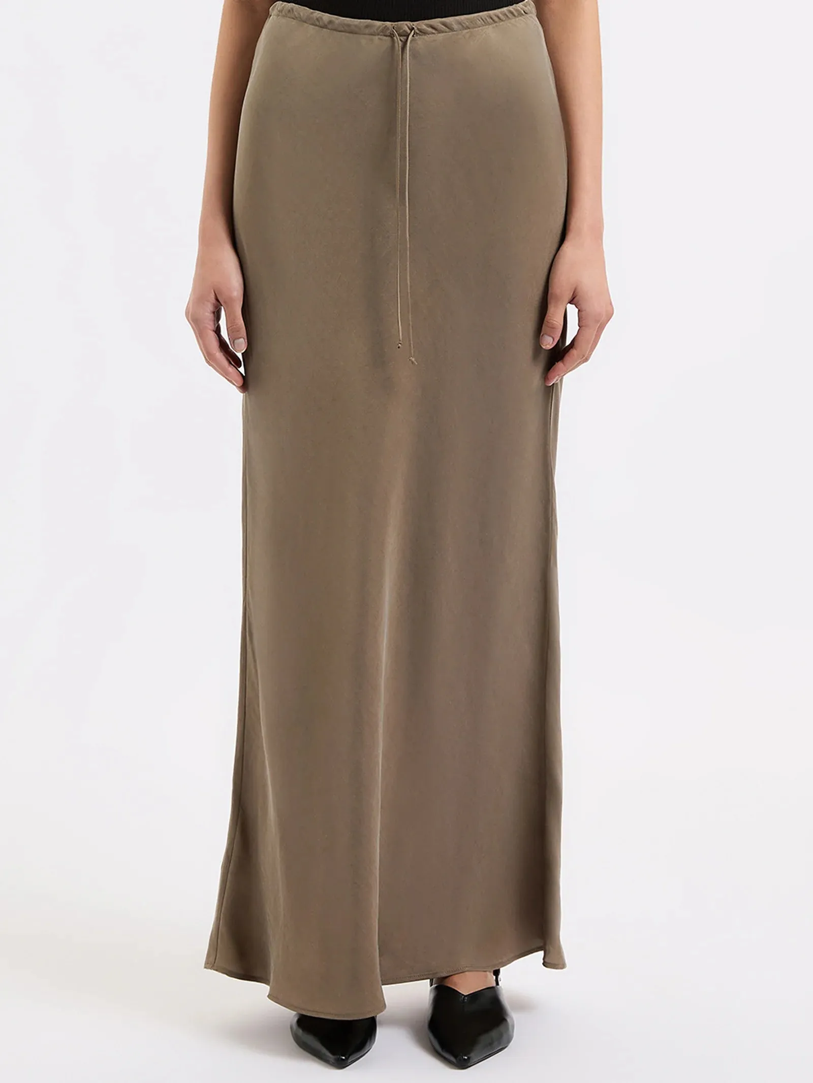 Nude Lucy Seshni Tencel Maxi Skirt (Chestnut)