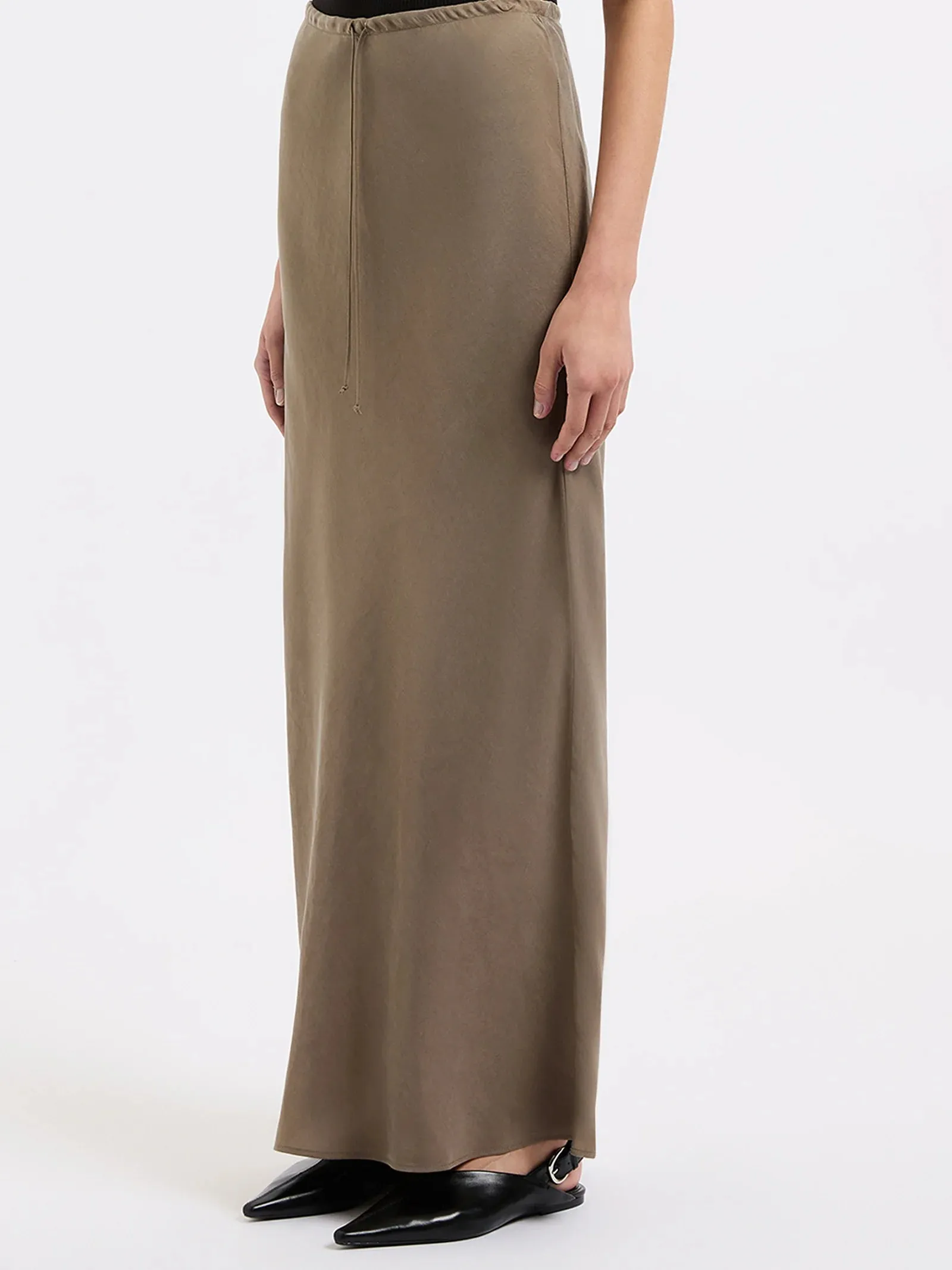 Nude Lucy Seshni Tencel Maxi Skirt (Chestnut)