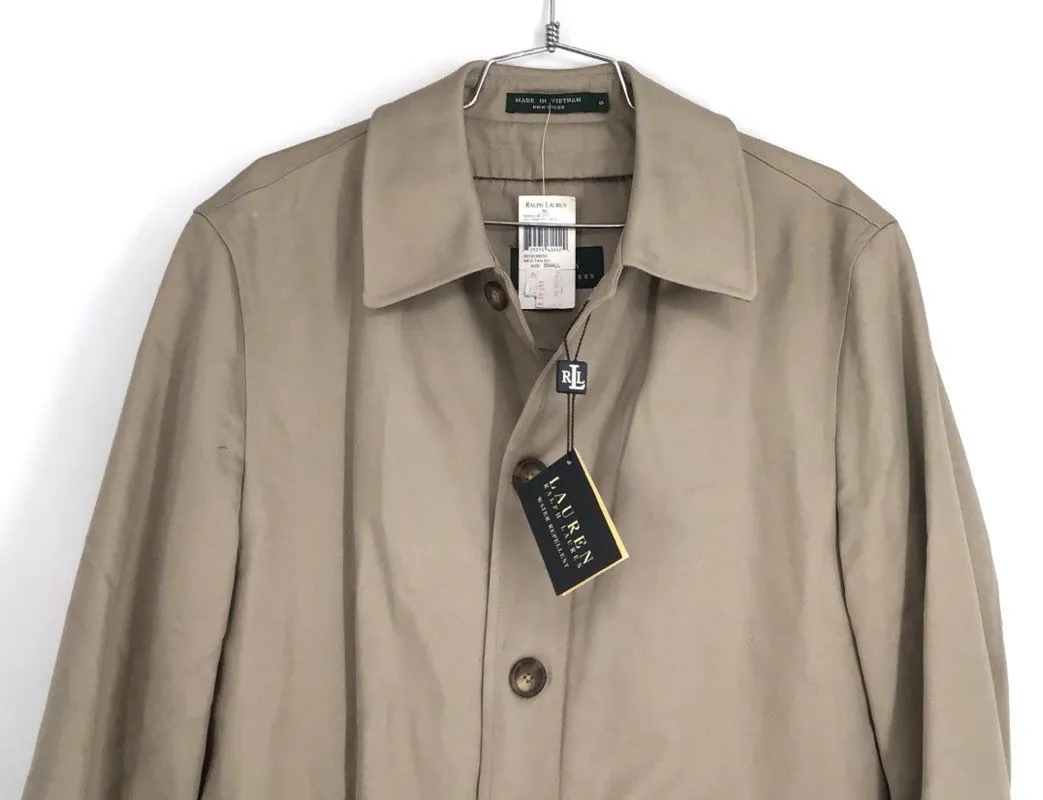 NWT Lauren Ralph Lauren Men's Tan Overcoat Coat - Size Small