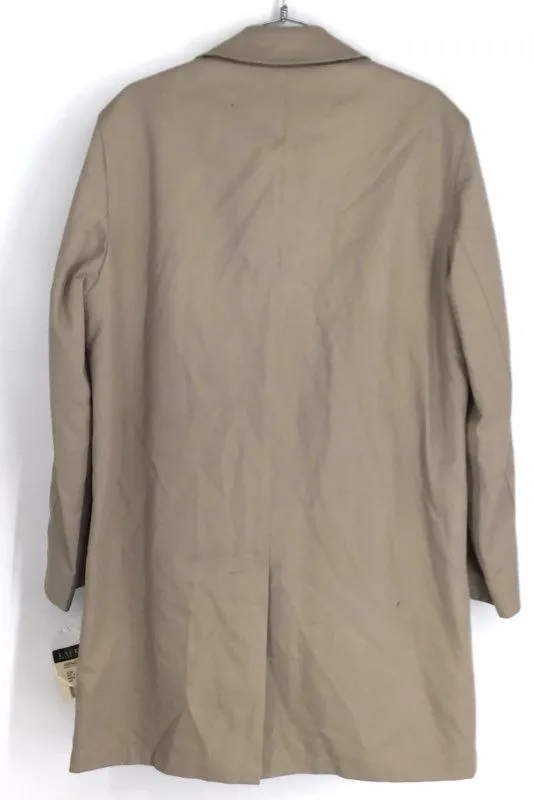 NWT Lauren Ralph Lauren Men's Tan Overcoat Coat - Size Small