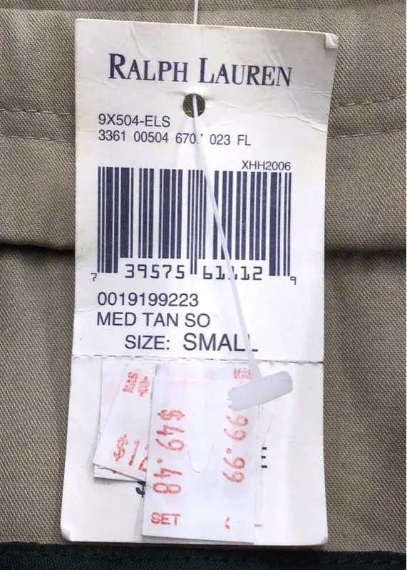 NWT Lauren Ralph Lauren Men's Tan Overcoat Coat - Size Small