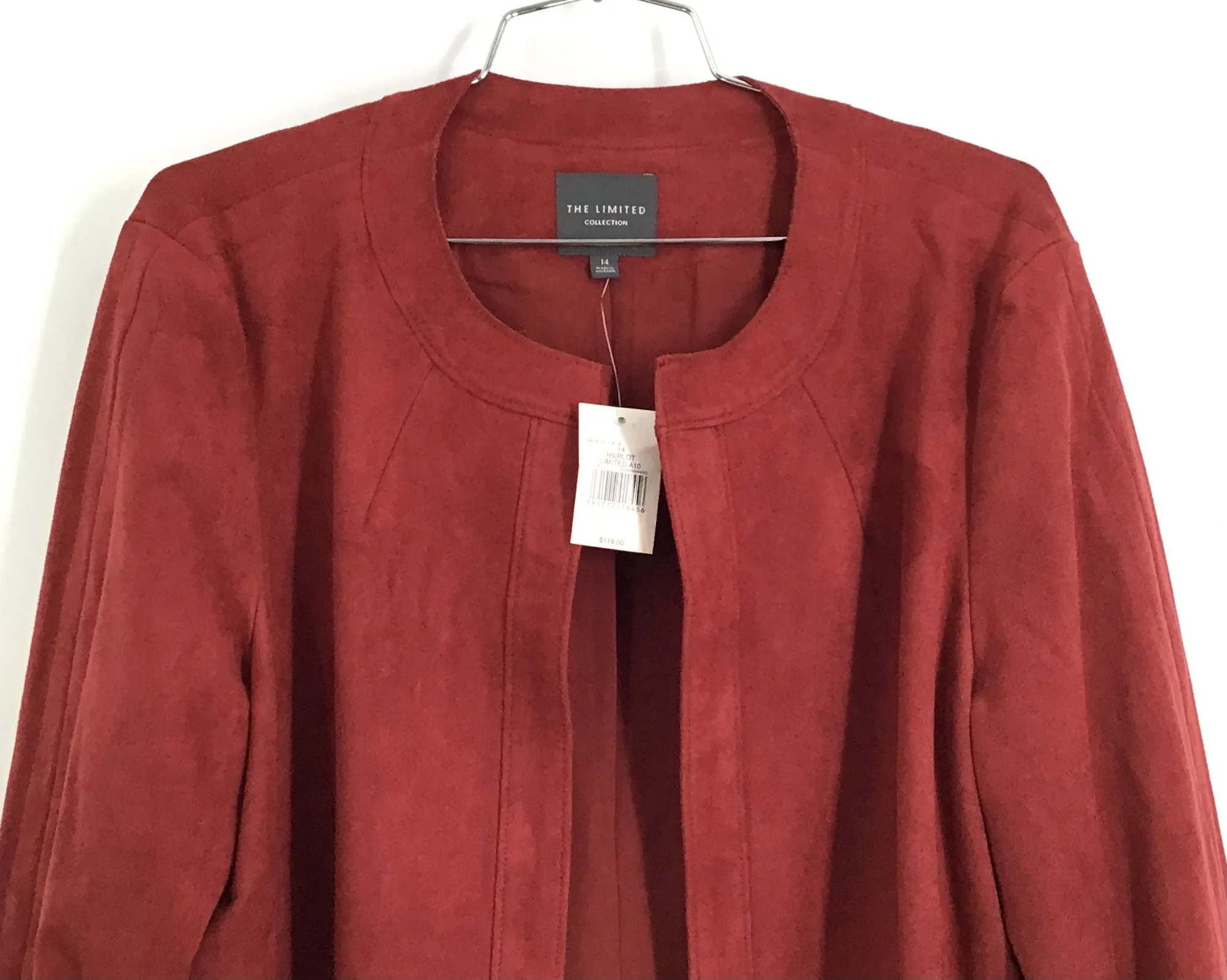 NWT The Limited Women's Merlot Overcoat - Size 14